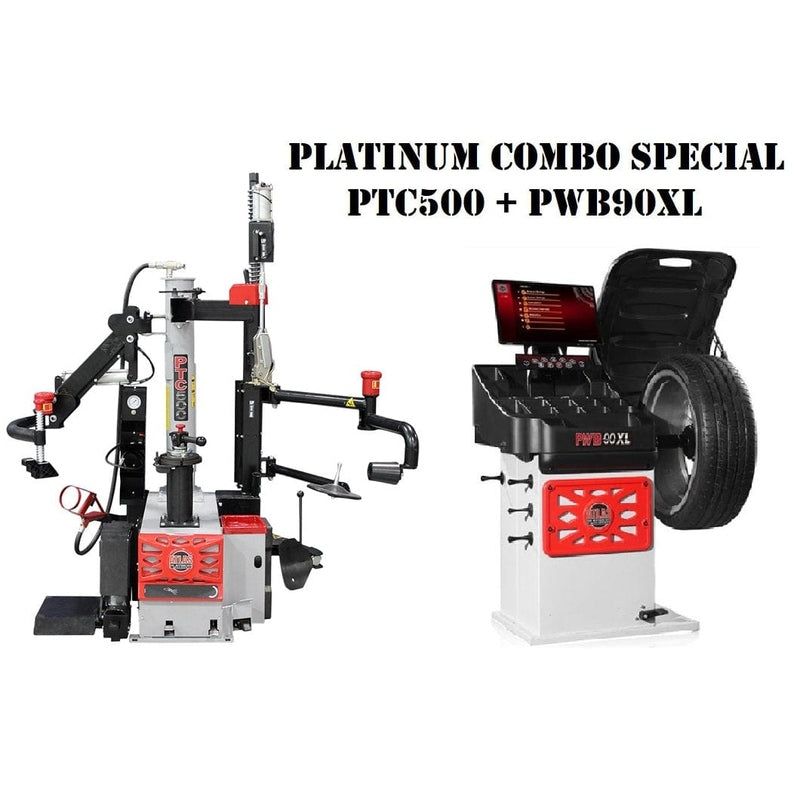 Atlas Platinum PTC500 Tire Changer + PWB90XL Wheel Balancer Combo Package