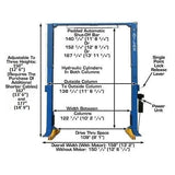 Atlas PV15PX 15,000 lb Overhead 2-Post Lift