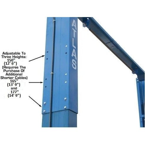 Atlas PV12PX 12,000 lb Overhead 2-Post Lift