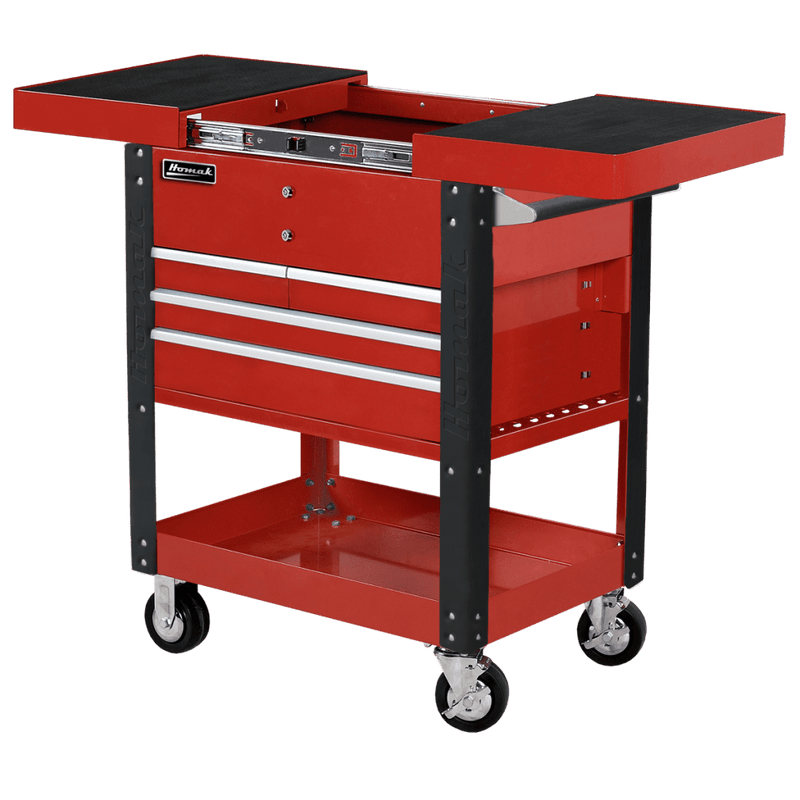 Homak | 35" Pro Series 4 Drawer Slide Top Service Cart