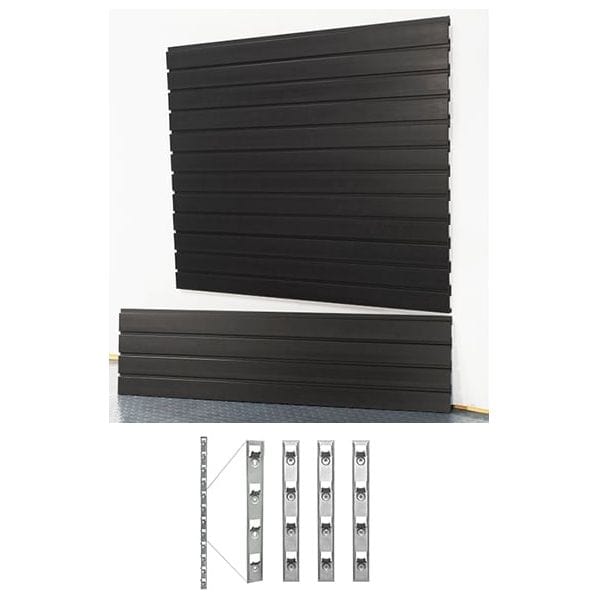 StoreWall | 4′ Standard Duty Slatwall (4 pcs) + Installstrips