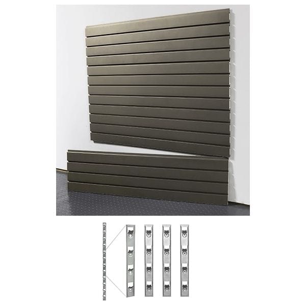 StoreWall | 4′ Standard Duty Slatwall (4 pcs) + Installstrips