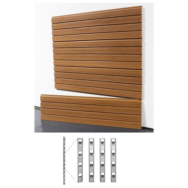 StoreWall | 4′ Standard Duty Slatwall (4 pcs) + Installstrips