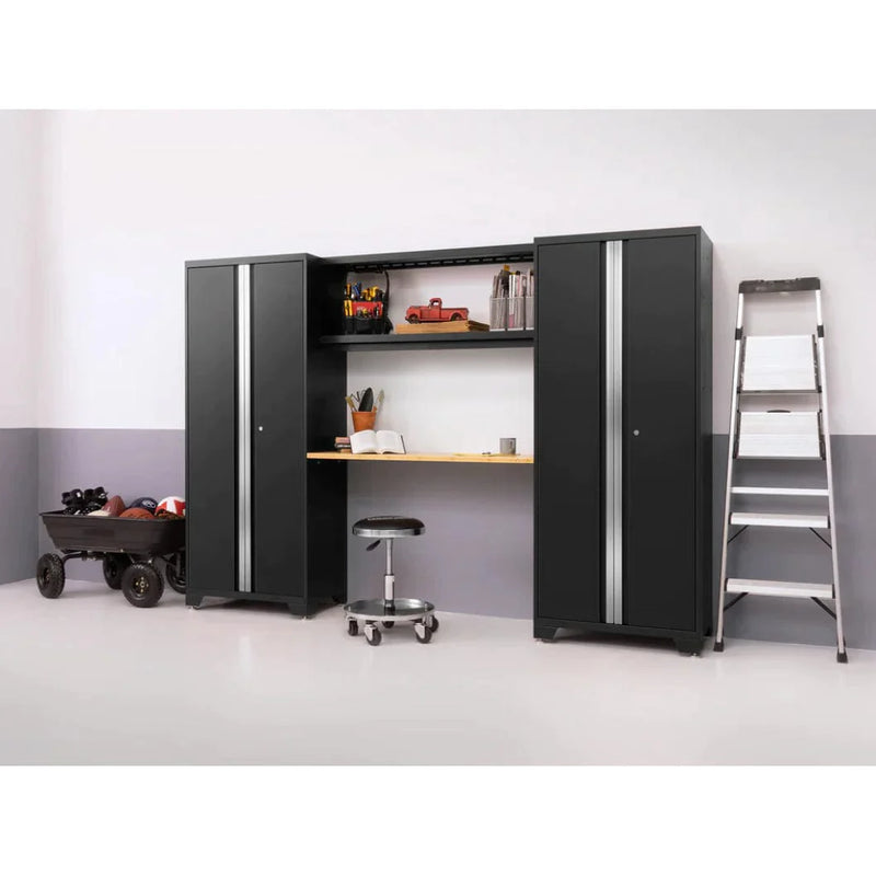 NewAge Bold Series 9 Piece Cabinet Set With Base, Tool, Wall Cabinets and 30 in. Lockers