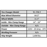 Tuxedo TC-770-T Truck Changer