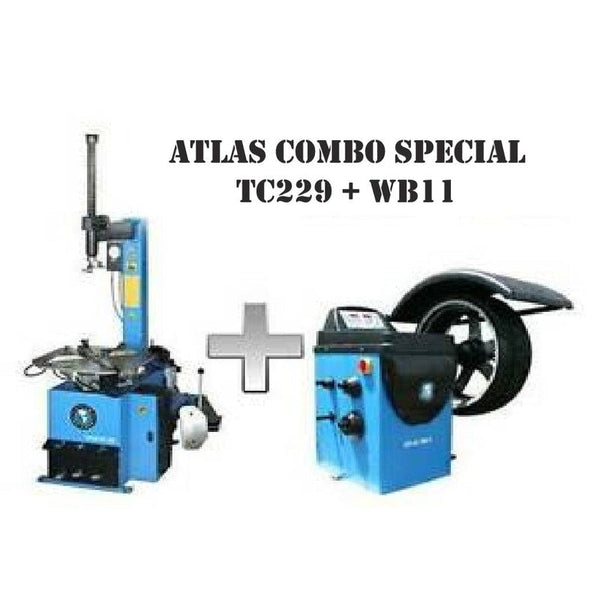 Atlas TC229 Tire Changer + WB11 Wheel Balancer Combo Package