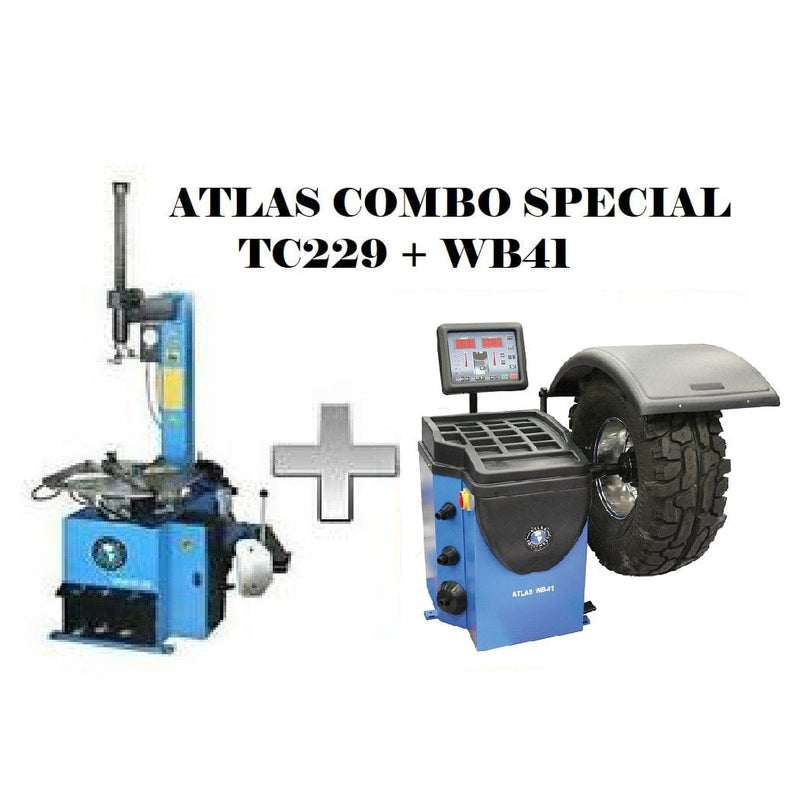 Atlas TC229 Tire Changer + WB41 Wheel Balancer Combo Package