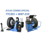 Atlas TTC301 Truck Tire Changer + WBT-210 Heavy Duty Wheel Balancer Combo