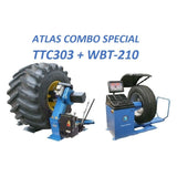 Atlas TTC303 Truck Tire Changer + WBT-210 Heavy Duty Wheel Balancer Combo