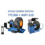 Atlas TTC306 Truck Tire Changer + WBT-210 Heavy Duty Wheel Balancer Combo