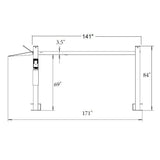 Triumph NSS-8SQ 8,000 lb. Shorter Length 4 Post Lift