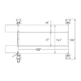 Triumph NSS-8SQ 8,000 lb. Shorter Length 4 Post Lift