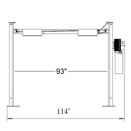 Triumph NSS-8SQ 8,000 lb. Shorter Length 4 Post Lift