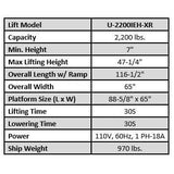 iDEAL Elec-Hydra UTV Lift w/Integrated Motor & Retractable Ramp