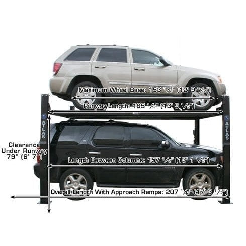 Atlas Garage PRO8000EXT 8,000 lb Extra Tall 4-Post Lift