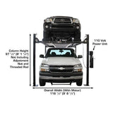 Atlas Garage PRO8000EXT-L 8,000 lb Extra Tall/Extra Long 4-Post Lift