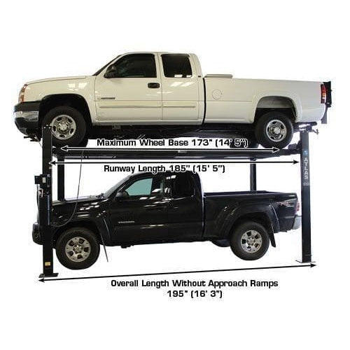 Atlas Garage PRO8000EXT-L 8,000 lb Extra Tall/Extra Long 4-Post Lift