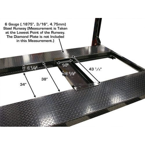 Atlas PRO8000EXT-L 4 Post Lift + RJ35 Sliding Jacks Combo