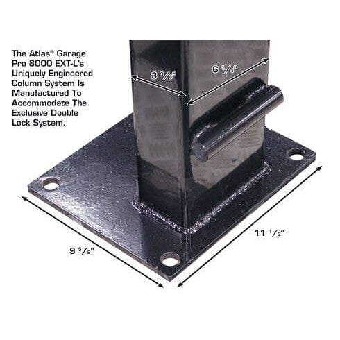 Atlas PRO8000EXT-L 4 Post Lift + RJ35 Sliding Jacks Combo