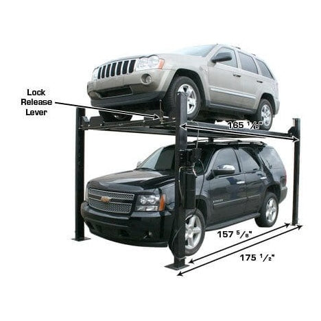 Atlas PRO8000EXT 4 Post Lift + RJ35 Sliding Jacks Combo