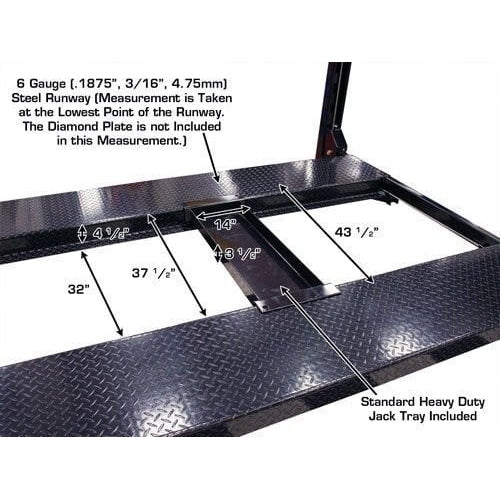 Atlas PRO8000EXT 4 Post Lift + RJ35 Sliding Jacks Combo