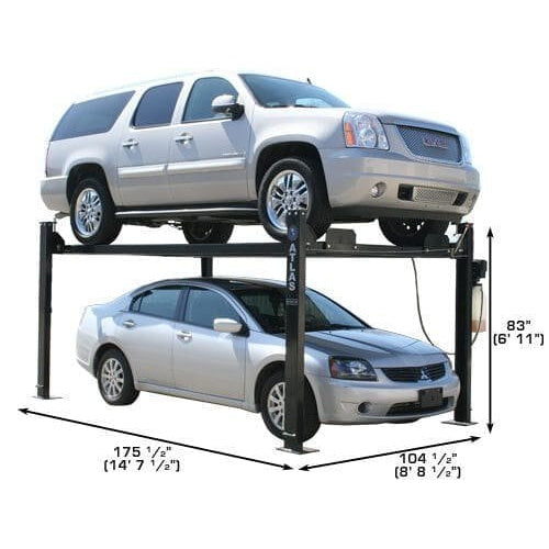 Atlas PRO8000 4 Post Lift + RJ35 Sliding Jacks Combo