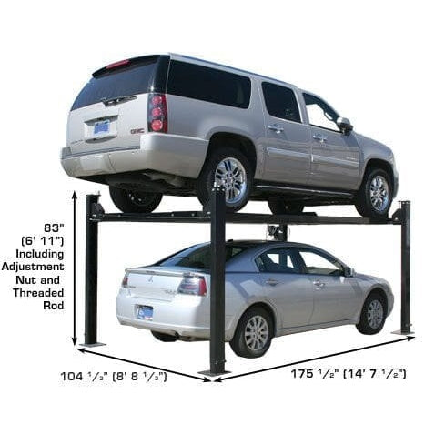 Atlas PRO8000 4 Post Lift + RJ35 Sliding Jacks Combo