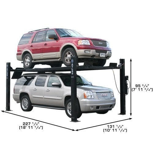 Atlas PRO9000 4 Post Lift + RJ6 Rolling Jacks Combo