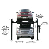 Atlas PRO9000 4 Post Lift + RJ35 Sliding Jacks Combo