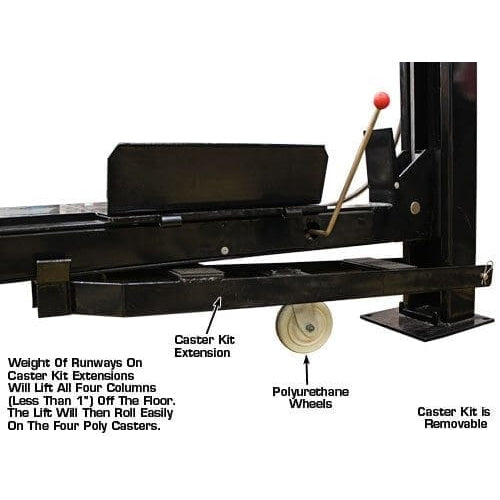 Atlas PRO9000 4 Post Lift + RJ35 Sliding Jacks Combo