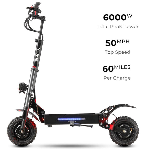 Yume Hawk 2400W 43MPH Dual Motor Electric Scooter