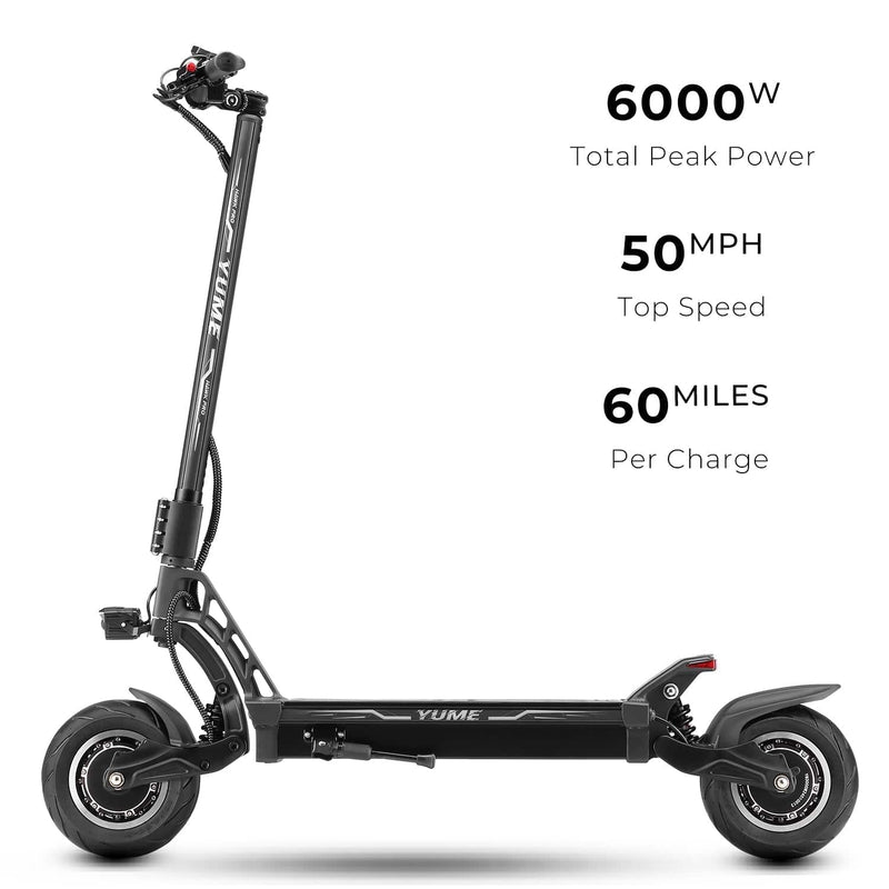 Yume Hawk Pro 60V 6000W 50MPH Electric Scooter