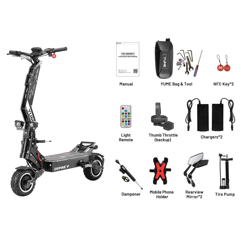 Yume Osprey 7000W 60MPH Electric Scooter