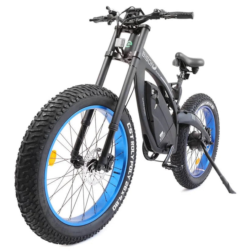 Ecotric 48v 17.5AH 1000W Big Fat Tire Ebike Bison-Matt Black