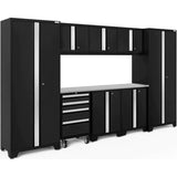 NewAge Bold Series 9 Piece Cabinet Set With Base, Tool, Wall Cabinets and 30 in. Lockers