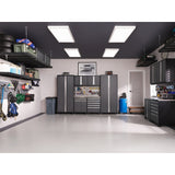 NewAge Pro Series 12 Piece Cabinet Set with Lockers, Tool Drawer Cabinet, and 56 in. Worktop