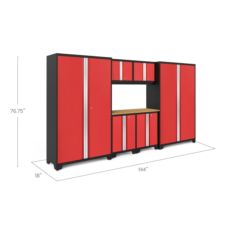 NewAge Bold Series 7 Piece Cabinet Set With 48 in. RTA Locker