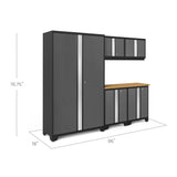 NewAge Bold Series 6 Piece Cabinet Set With Base, Wall Cabinets and 48 in. RTA Locker