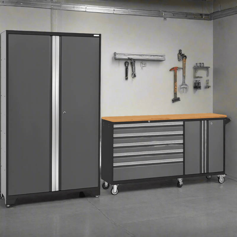 NewAge Bold 3.0 Series 2-Piece Garage Cabinet Set With Project Center