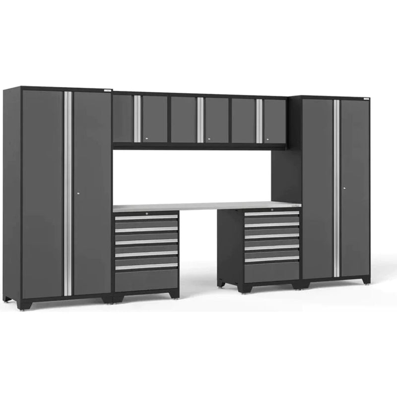 NewAge Pro 3.0 Series 8-Piece Garage Cabinet Set With 2X 5-Drawer Tool Cabinets