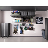 NewAge Pro Series 12 Piece Cabinet Set with Lockers, Base, Wall, Tool Drawer Cabinet and 56 in. Worktop