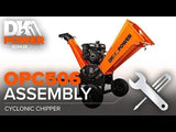 DK2 | OPC506 6-Inch 14 HP 429 CC Cyclonic Drum Chipper Shredder