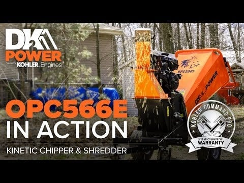 DK2 | OPC566E 6-Inch 14 HP 429 CC Kinetic Cyclonic Drum Chipper Shredder (Electric Start)