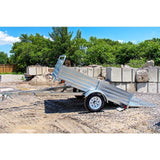 DK2 MMT5X7G-DUG 4.5 ft. x 7.5 ft. Single Axle Galvanized Multi-Utility Trailer (Drive-Up Gate Included)