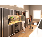 NewAge Bold Series 9 Piece Cabinet Set With Base, Wall Cabinets and 30 in. Lockers