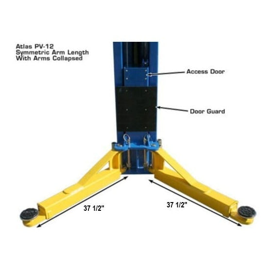 Atlas PV12PX 12,000 lb Overhead 2-Post Lift