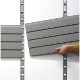 StoreWall | 8′ Standard Duty Slatwall (4 pcs) + Installstrips