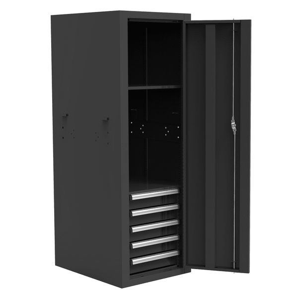 Homak | 22" Pro II 5 Drawer Side Locker