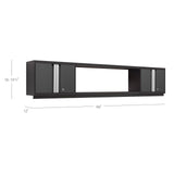 NewAge Bold Series 6 Piece Cabinet Set With Wall Cabinets and 48 in. Display Shelves